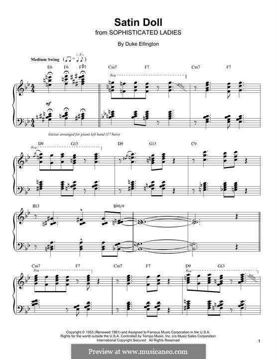 Piano version: For a single performer by Duke Ellington