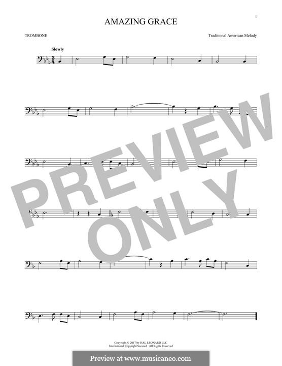 For one instrument (printable scores): For trombone by folklore