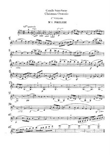 Oratorio de Noël (Christmas Oratorio), Op.12: Violins I-II parts by Camille Saint-Saëns