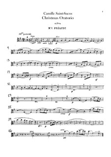 Oratorio de Noël (Christmas Oratorio), Op.12: Violas part by Camille Saint-Saëns