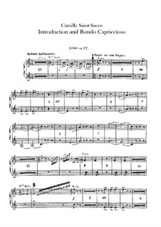 Introduction and Rondo Capriccioso, Op.28: Horns I, II parts by Camille Saint-Saëns