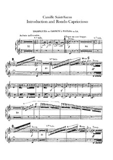 Introduction and Rondo Capriccioso, Op.28: Trumpets and cornet parts by Camille Saint-Saëns