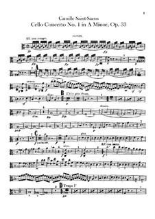 Concerto for Cello and Orchestra No.1 in A Minor, Op.33 by C. Saint ...