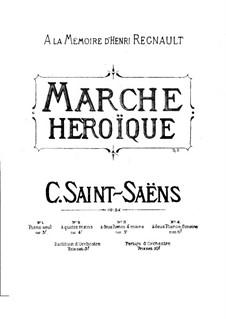 Heroic March, Op.34: For piano by Camille Saint-Saëns