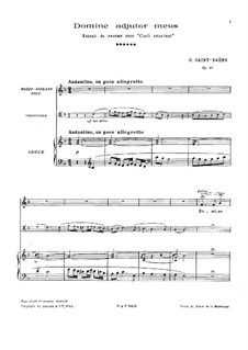 Cœli enarrant, Op.42: For voices, cello and organ by Camille Saint-Saëns