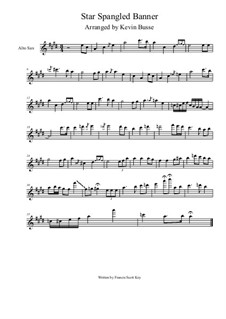 Instrumental version (one instrument): For alto saxophone solo by Kevin Busse by John Stafford Smith