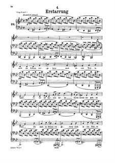 No.4 Erstarrung (Numbness): For low voice and piano by Franz Schubert