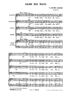 Two Chorales, Op.68: Two Chorales by Camille Saint-Saëns