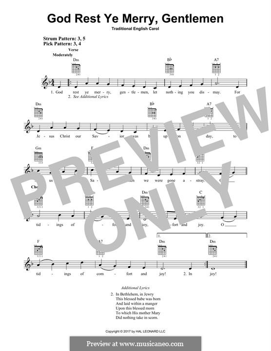 Guitar version: For a single performer by folklore