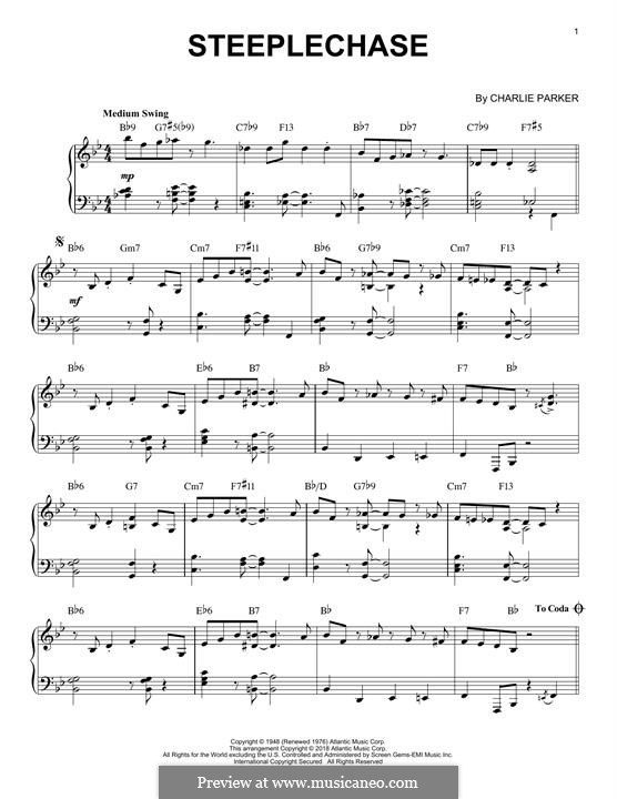 Steeplechase by C. Parker - sheet music on MusicaNeo
