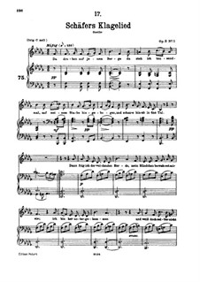 Shepherd's Lament, D.121 Op.3 No.1: For low voice and piano by Franz Schubert