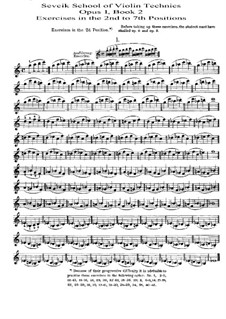 School of Violin Technique, Op.1: Book II by Otakar Ševčík