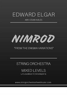 Variation No.9 'Nimrod': For string orchestra by Edward Elgar