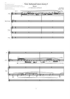 Piece for Flute, Bass clarinet, Voice and Piano No.3, MVWV 1200: Piece for Flute, Bass clarinet, Voice and Piano No.3 by Maurice Verheul