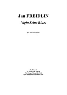 Night Seine Blues: For viola and piano by Jan Freidlin