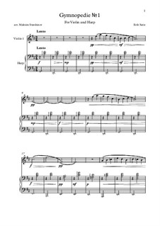 No.1: For violin and harp by Erik Satie