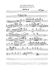 Complete Opera: Flutes II part by Pyotr Tchaikovsky