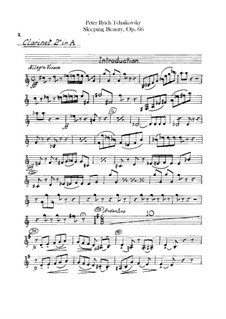 Complete Opera: Clarinets II part by Pyotr Tchaikovsky