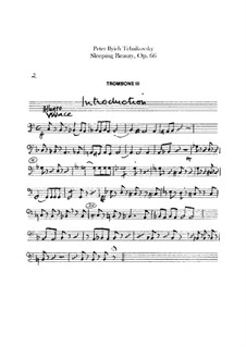 Complete Opera: Trombone III and tuba parts by Pyotr Tchaikovsky