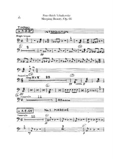 Complete Opera: Timpani part by Pyotr Tchaikovsky