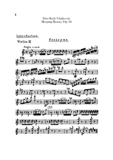 Complete Opera: Violins II parts by Pyotr Tchaikovsky
