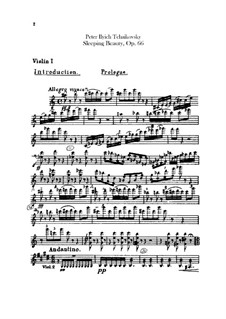Complete Opera: Violins I parts by Pyotr Tchaikovsky