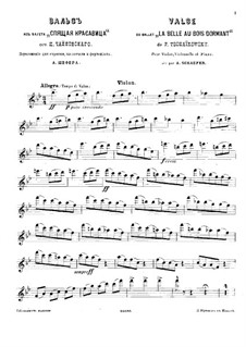 Waltz: For piano trio – violin part by Pyotr Tchaikovsky