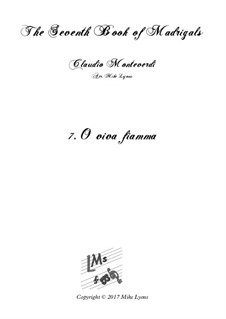 Book 7 (Concerto), SV 117–145: No.07 O viva fiamma a5 by Claudio Monteverdi