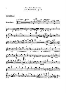 Complete Ballet: Clarinets parts by Pyotr Tchaikovsky