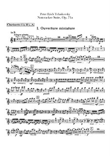 Complete Movements: Clarinets parts by Pyotr Tchaikovsky