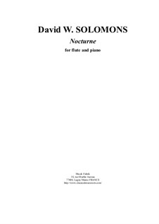 Nocturne: For flute and piano by David W Solomons