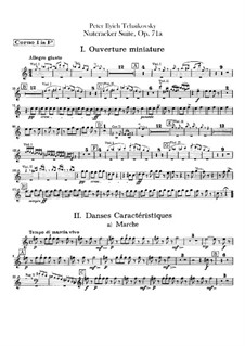Complete Movements: Horns parts by Pyotr Tchaikovsky