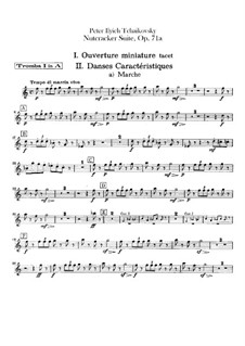 Complete Movements: Trumpets parts by Pyotr Tchaikovsky