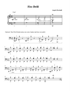 Fire Drill (Early Elementary Piano, Easy): Fire Drill (Early Elementary Piano, Easy) by Angela Marshall