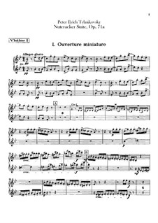 Complete Movements: Violins I part by Pyotr Tchaikovsky
