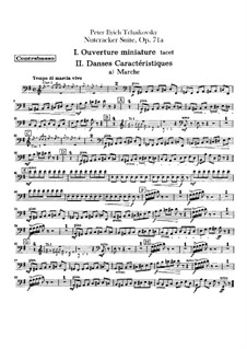 Complete Movements: Double basses part by Pyotr Tchaikovsky