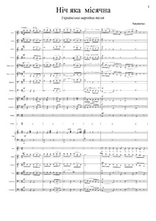 Ніч яка місячна: Для голоса и симфонического оркестра by folklore