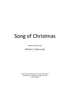 Song of Christmas: Song of Christmas by Michael Butterworth