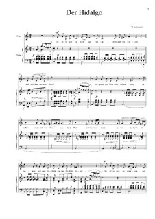 Three Poems, Op.30: No.3 Der Hidalgo (L'Hidalgo) by Robert Schumann