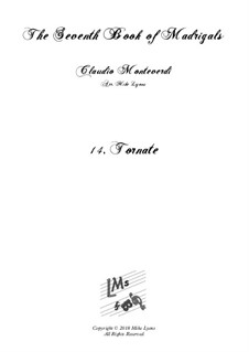 Book 7 (Concerto), SV 117–145: No.14 Tornate, O cari baci a6 by Claudio Monteverdi