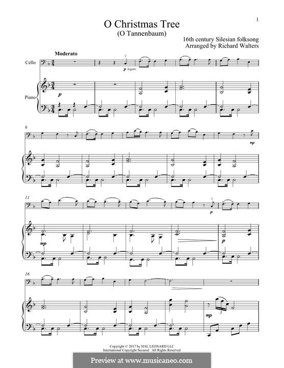 Vocal-instrumental version (printable scores): For cello and piano by folklore
