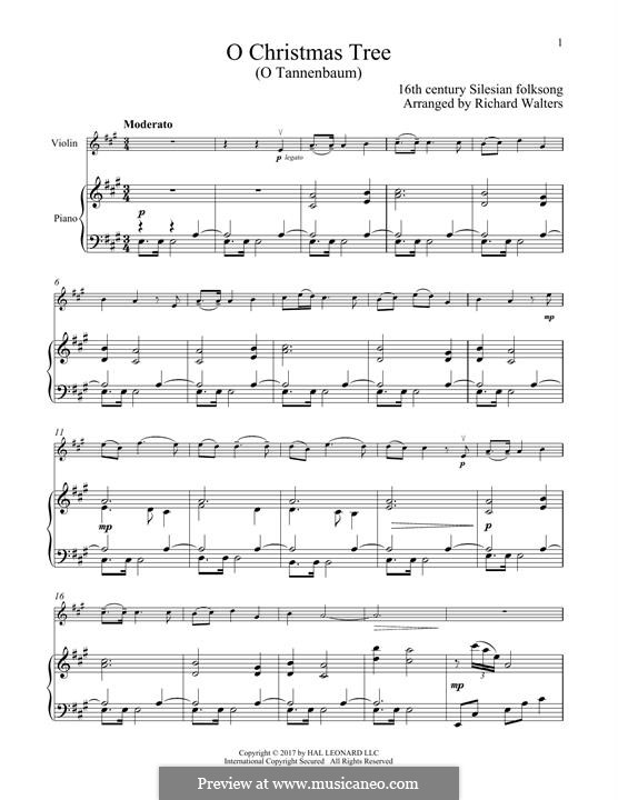 Vocal-instrumental version (printable scores): For violin and piano by folklore