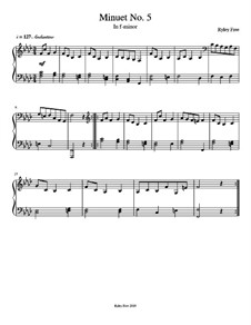 Minuet in f minor, Op.5: Minuet in f minor by Ryley Free