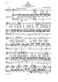 Litany, D.343: For low voice and piano by Franz Schubert