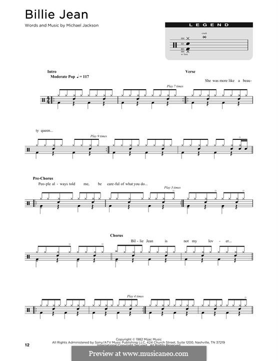 Billie Jean: Drum set by Michael Jackson