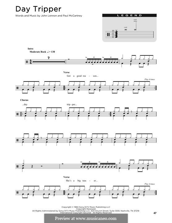 Instrumental version: Drum set by John Lennon, Paul McCartney