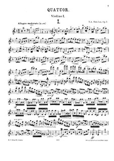 String Quartet No.1 in F Major, Op.7: Violin I part by Nikolay Sokolov