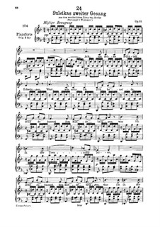 Suleika II, D.717 Op.31: For low voice and piano by Franz Schubert