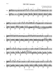 Oh! Oh! Antonio: For viola and guitar by C. W. Murphy, Dan Lipton