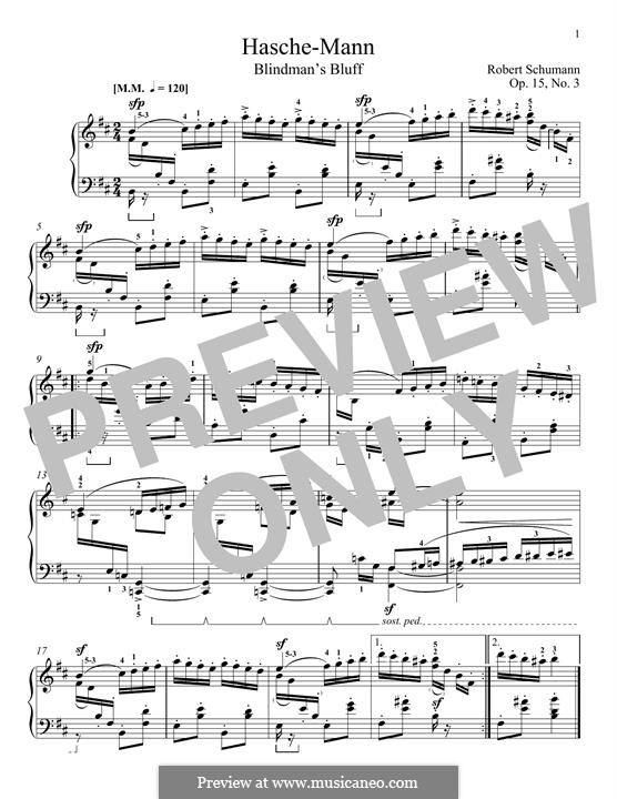 No.3 Haschemann (Hasche-Mann): For piano by Robert Schumann